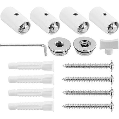 Support de rechange pour radiateur de salle de bain Garda, blanc (1/2)