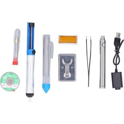 Kit de fer à souder Portable, outil de soudage alimenté par batterie Rechargeable USB 510, intérieur et extérieur (1/4)