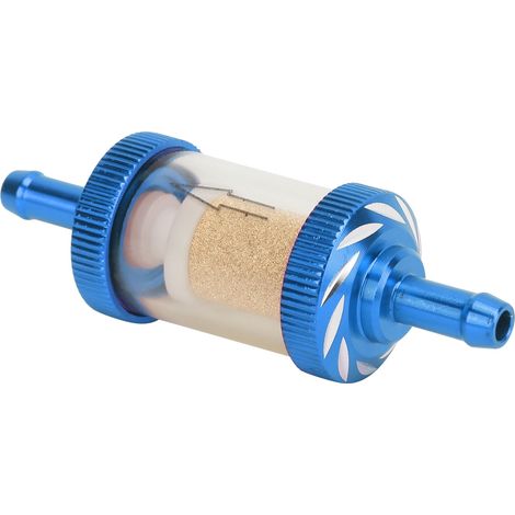Filtre à essence pour moto, en ABS résistant à la chaleur, diamètre 6 mm, bleu. (1/5)