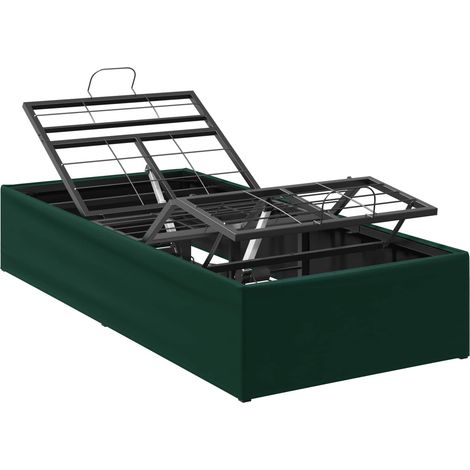 Electric Adjustable Bed Frame Forest Green 200 x 70 x 33.5 cm vidaXL (1/5)