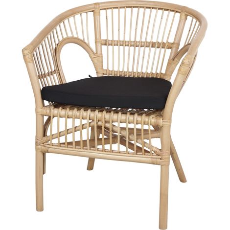 AUTRES Chaise en rotin naturel avec un style Bistrot - modèle 028 - naturel (1/4)