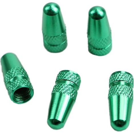 Ecleanfy - Lot de 5 bouchons de valve Presta petits, style français, en alliage d'aluminium, pour vélos.