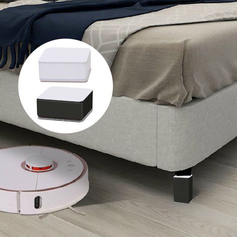 Dicke Erhöhungsgleiter aus Kohlenstoffstahl für Tischbeine, Erhöhungsgleiter für Sofa- und Tischbeine, geräuscharme und verschleißfeste Bettbeingleiter, speziell für Möbel, schwarz. (1/5)