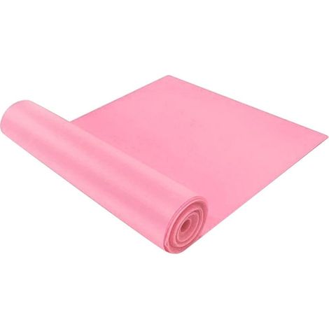 Bande de résistance (rose), bande de fitness, bande élastique en latex (1/5)