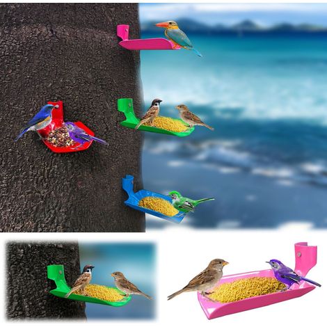 Distributeur À Oiseaux - Forme De Pelle En Métal - Pour Jardin Extérieur Cour Arrière - 1 Pièce (1/5)