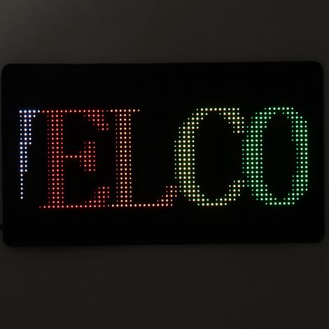 Panneau LED défilant pour voiture, contrôlé par application, écran flexible, résolution 32x64, interface USB 5 V CC (1/5)