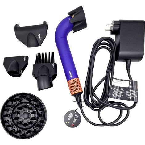 dyson HD18 Supersonic R Pro Hair Dryer vinca blue/topaz Sèche-cheveux bleu violacé, topaze (1/3)