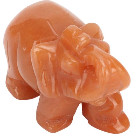 Statuette Éléphant en Cristal Rouge Dongling pour Attirer la Chance et Harmoniser l'Énergie - Décoration Zen et Anti-Stress (1/5)
