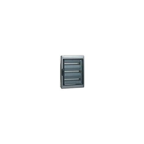 onq Plexo³ Gehäuse grau, Kapazität 18 Module, IP65, IK09