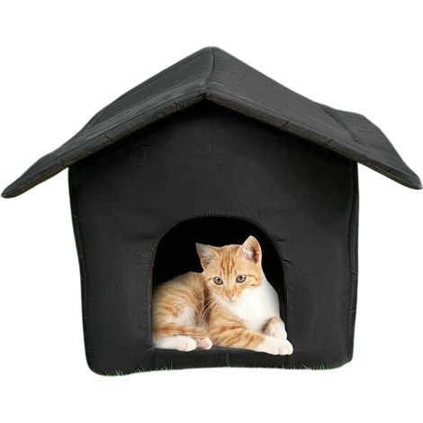 Maison Pour Chats - Abri Extérieur Résistant Aux Intempéries - Tente Pliable En Tissu Oxford - Pour Usage Intérieur Ou Extérieur - 1 Pièce (1/5)