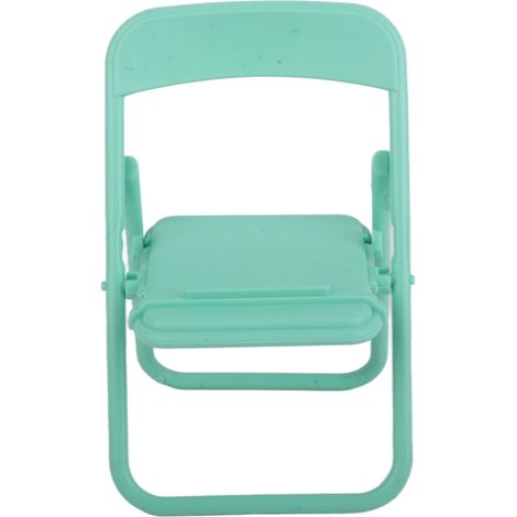 Irovami Support de téléphone en TPR, mode portrait/paysage, forme de tabouret, accessoire décoratif portable, vert (1/5)