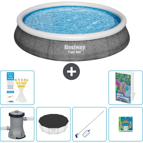 Bestway Piscina Bestway Fast Set Rotonda - 396x84 cm - 7-pezzi  S299