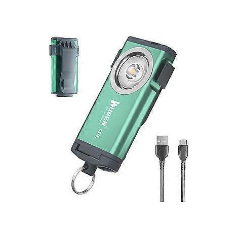 Innovative, wiederaufladbare Taschenlampe mit zwei Lichtquellen, 500 Lumen, ultrahelles EDC-Werkzeug mit Magnetfuß und Clip für freihändige Nutzung