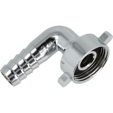 Raccord coudé en laiton chromé 3/4'' fileté x embout à olive 3/8''