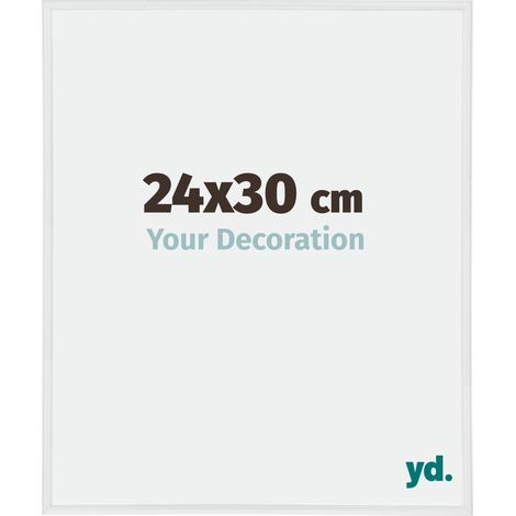 yd. - Cadre photo 24x30 - Blanc Brillant - Plastique - Annecy