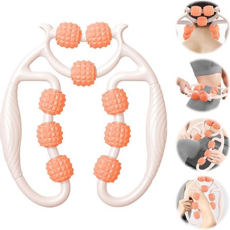 Lntyq Rouleau de Massage Musculaire des Jambes, Rouleau de Massage Anti-Cellulite 360 °, Rouleaus de Massages des Jambes, Rouleaus de Massages 360, Soulage la Fatigue (1/5)