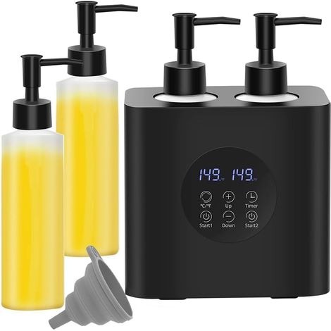 Réchauffeur de Lotion, Réchauffeur D' de Massage pour Massothérapie, Réchauffeur D' de Massage Électrique avec Quatre Bouteilles D', Prise UE (1/5)