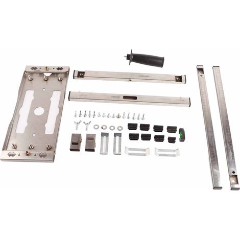 Guide de coupe en acier pour scie portable, cadre de positionnement multifonction pour bois, plaque de base de machine à découper (1/5)