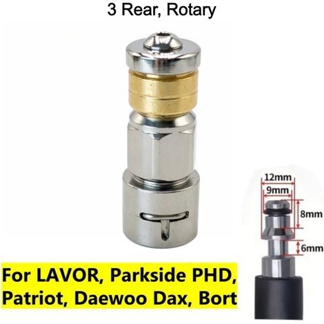 (LW 0-3) Embouts de buse de débouchage haute pression pour nettoyeur haute pression de canalisations Karcher série K/Lavor/Bort/WAP, à fixer directement sur le tuyau d'arrosage. (1/5)