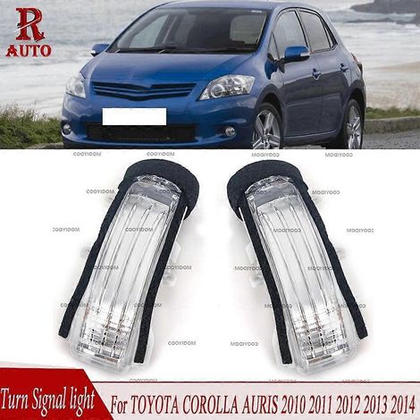 Clignotant latéral R-AUTO avec LED intégrée au rétroviseur intérieur pour TOYOTA COROLLA AURIS 2010-2014