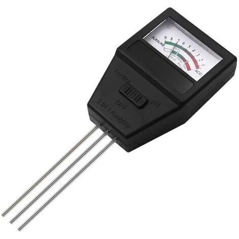 Détecteur de fertilité du sol pour analyse d'azote, de phosphore et de potassium, testeur de pH et de conductivité électrique (CE) du sol, et acidimètre du sol (1/4)