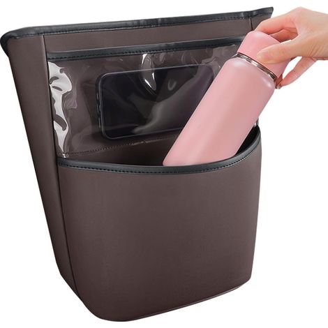Organiseur de poche de voiture, support de sac à main pour siège de voiture, organiseur multifonctionnel pour sac à main, barrière de rangement pour siège pour rangement de documents et de (1/5)