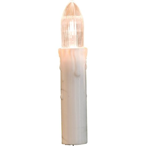 1 Guirlande lumineuse LED, 20 bougies transparentes, 3m longueur éclairée, pour sapin de Noël intérieur (1/5)