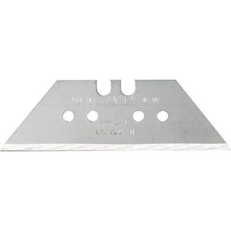 LAMA A TRAPEZIO PER CUTTER mm 61 x 33 - sp. 0,60 mm s/fori - 10 pz  - STANLEY