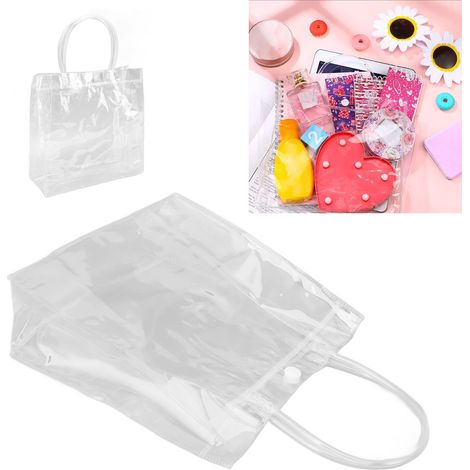 30 durchsichtige PVC-Tragetaschen, Geschenktüten für Milchtee, Souvenirtüten, Kulturbeutel, Promi-Handgepäck online erhältlich (1/5)