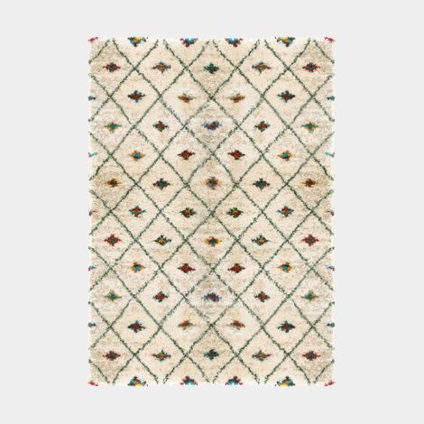 Décoweb – Tapis berbère 200 x 290 cm – 100% polypropylène – Hauteur des fibres 30 mm – Oeko-Tex Standard 100 – Résistant et facile d'entretien