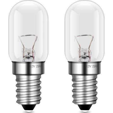 2er-Pack E14-Glühbirnen, 12 V, dimmbar, warmweiß (2700 K), T22-Form, 250 Lumen, für Wohnwagen/Wohnmobil (1/5)