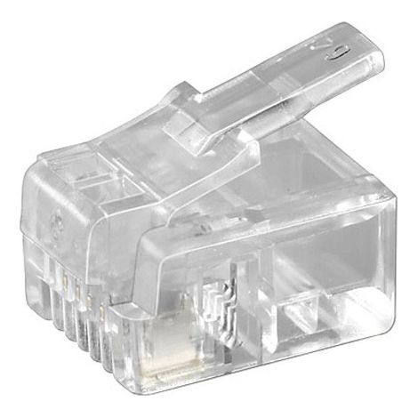 Connecteur téléphonique modulaire RJ11 6P4C 4Contacts