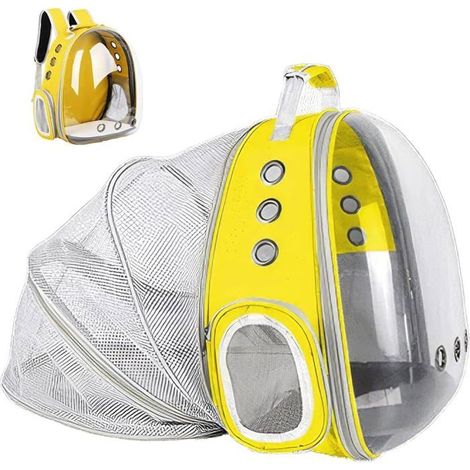 Erweiterbarer transparenter Haustiertransport-Rucksack, Katzenrucksack Hunderucksack, für kleine Haustiere mit ausziehbarer Design -
