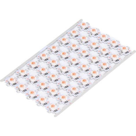 Lot perles LED – lumière rouge – 1W 12V – polyvalentes – phares