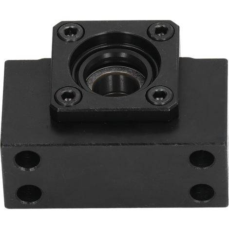 Support de vis à billes en acier au carbone, anodisé noir, résistant à la corrosion, bloc d'extrémité de vis à billes C7 pour SFU1605 et SFU1204 (1/5)