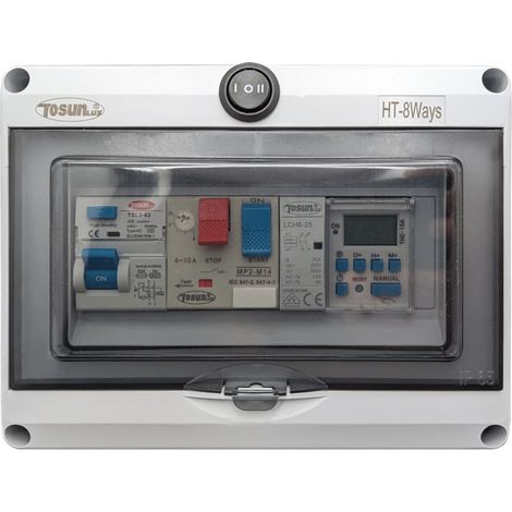 Cuadro Eléctrico Para Piscina  Contactor Para Motor De +2CV (MAX 14A)