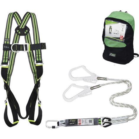 KRATOS SAFETY - Kit charpente métallique, flèche de grue avec harnais de sécurite et accessoires - Réf: fa8000500