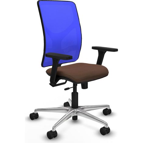 Silla de oficina piqueras y crespo Motilla azul aluminio (1/2)