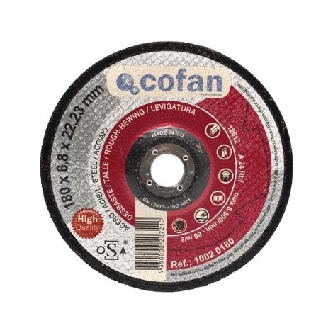 Disco de desbaste profesional +30% de rendimiento acero y hierro para amoladora angular                          125 mm               6.8 x 22.2 mm