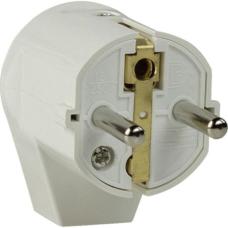 AS Schwabe 45041 Schutzkontakt-Winkelstecker Kunststoff 230 V Weiß IP20