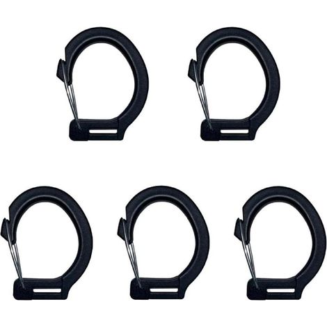 Lntyq Stück Schlüsselbandhaken, kleine Kunststoffhaken für Schlüsselbänder, Schnappclips, Verschlüsse, Schnallenbasis, Schlüsselbandhaken zum Aufhängen, Kunststoffkarabiner, kleine Haken (1/5)