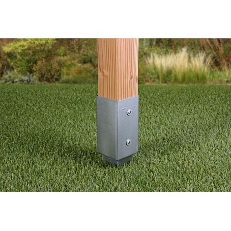 GAH-Alberts - Supporto per pali di legno quadrati, zincato a caldo, 211295 (1/5)