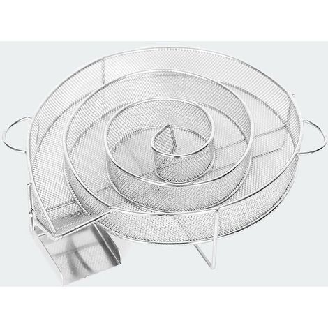 Générateur de Fumée Froide pour Fumoir Fumage Viande Poisson ,Grille Barbecue 25×18×4cm Argent (1/5)