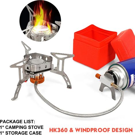 Réchaud à gaz de camping 3000W/3500W, brûleur ultraléger et séparable, idéal pour la randonnée et le camping. Réchaud à gaz portable 캠핑. (1/5)