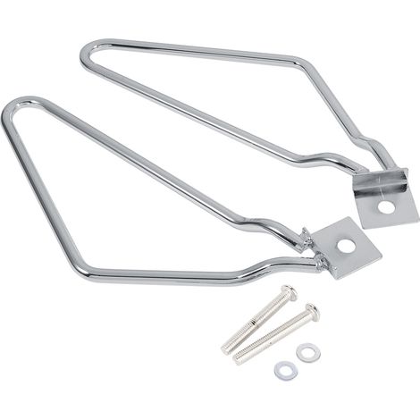 2 supports de montage pour sacoches de moto, argent pour XL883/1200 HD1450/1584 (1/5)