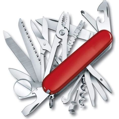 Coffret multi-outils 33 fonctions – Lame en acier inoxydable – Ciseaux, tire-bouchon, tournevis – Pour usages professionnels (1/4)
