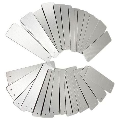 100 étiquettes en aluminium pour le jardinage - Rectangle, panneaux de signalisation pour l'extérieur, panneaux en métal, étiquettes pour les plantes de jardinage, panneaux de signalisation en alumini (1/5)