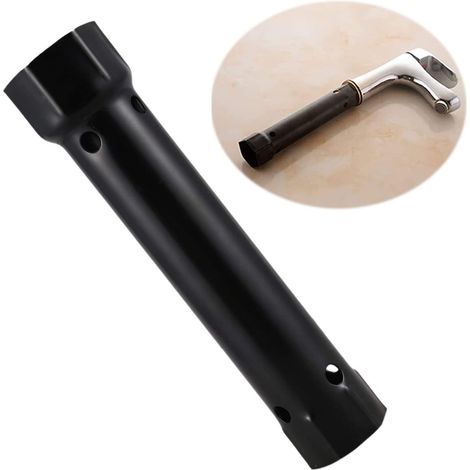 Clé à Douille Universelle, Outils d'installation et de Réparation de Robinet de Lavabo de Bassin de Cuisine Démontage de Robinet, pour Robinet et évier, Noir (1/5)