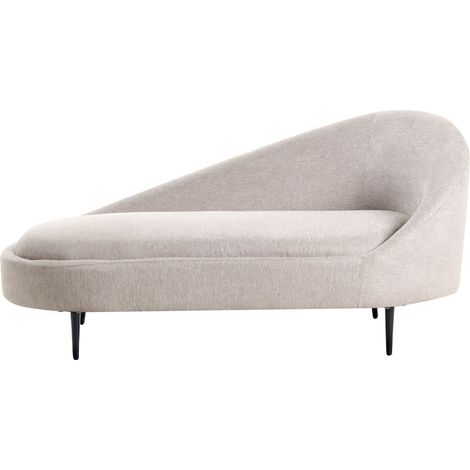 Right-Hand Chaise Lounge VALREAS Fabric Taupe