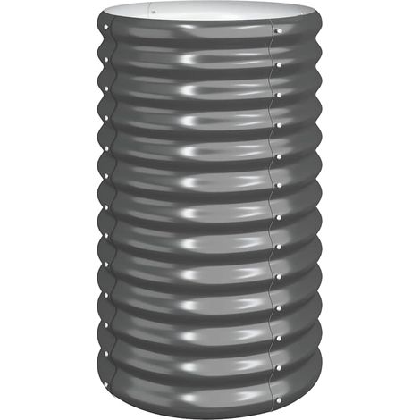 Maison Exclusive - Jardinière Acier galvanisé 40x40x68 cm Anthracite (1/4)